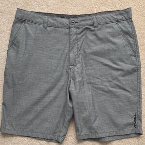 O'Neill Men's Charcoal Flat Front Shorts